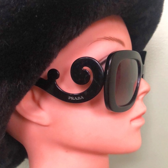 Prada Black Sunglasses (Model SPR 27C) - Women's with COA - Picture 1 of 12